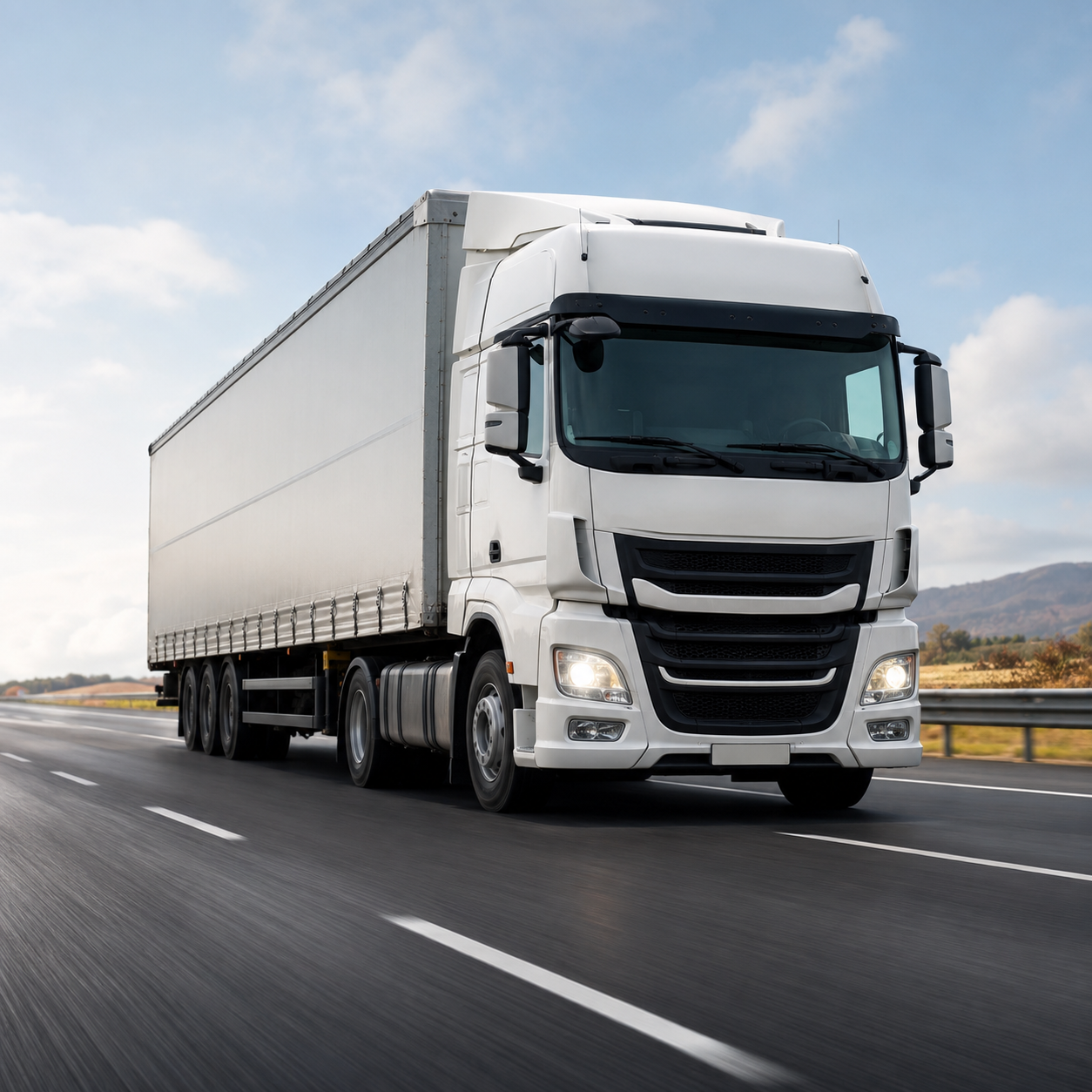 Commercial fleet transport diesel truck using ACCOR heavy duty motor oil